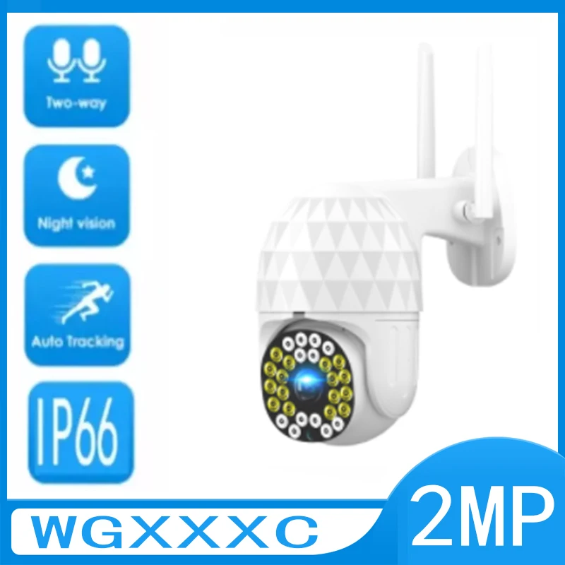 

Wifi 2MP Two-way Audio PIR Automatic Tracking Wireless Camera Outdoor Waterproof Night Cision Security Surveillance ip cam