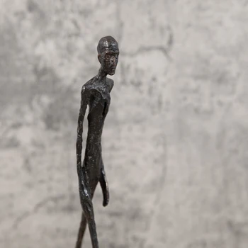 MGT Giacometti Bronze Sculpture Abstract Home Decoration Accessories Walking Statue Home Decoration Modern Simple Walker 3