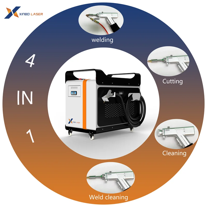 4 в 1 сварка 1500W2000W3000W Лазерная чистка и удаление ржавчины Цена Hine