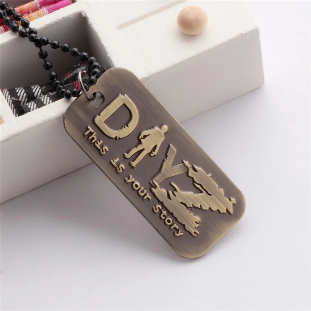 Vintage DayZ Pendant Nacklace for Men Women This is your story Zombie Chain Necklace Dog Tag Fans Party Jewelry Accessories Gift images - 6