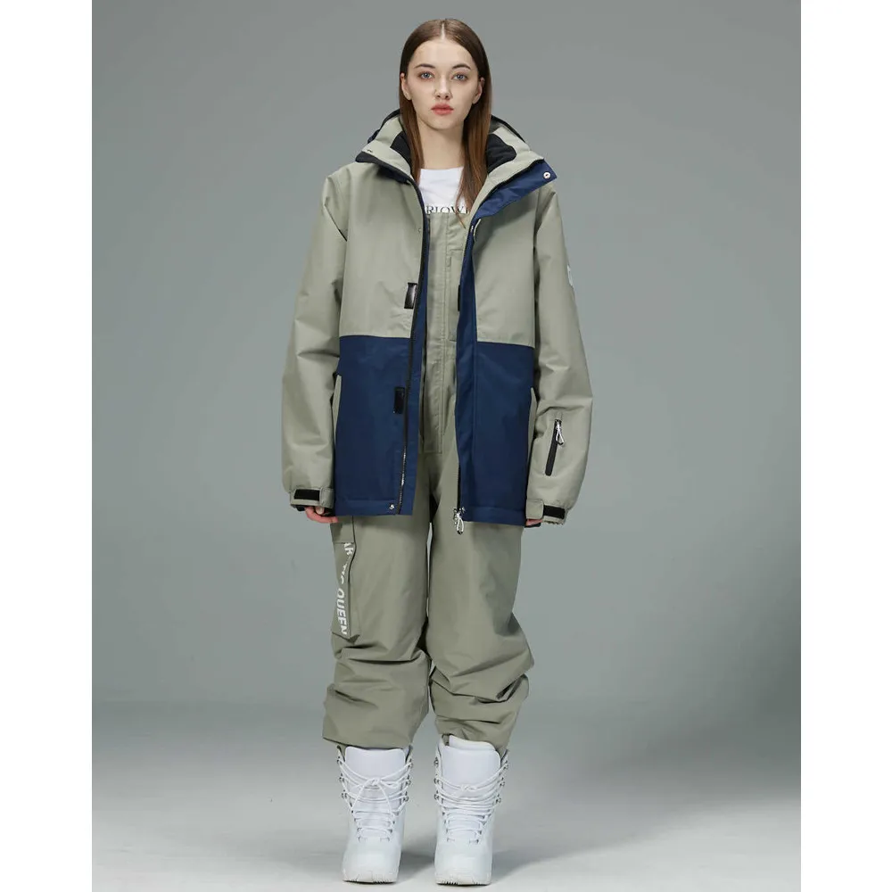 Ветрозащитный водонепроницаемый теплый зимний комбинезон для катания на лыжах