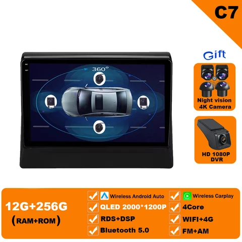 Автомобильный радиоприемник для Mitsubishi Delica D5 D5 2018-2024 Android 14 Беспроводной Carplay Автоплеер Мультимедийная навигация GPS WIFI стерео