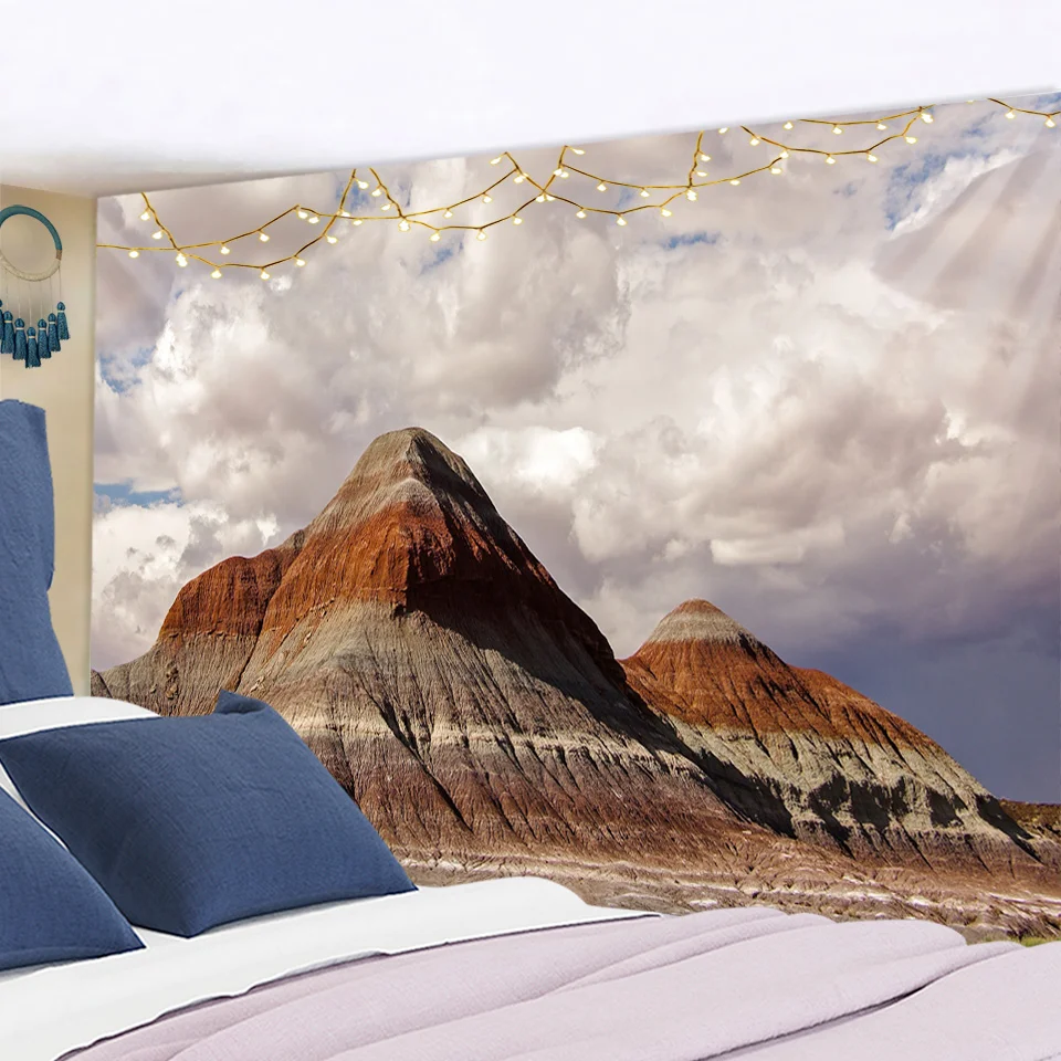 

Мировая сборка природных скал, нефтехимический гобелен, богемный декор для украшения дома, спальни, гобелены