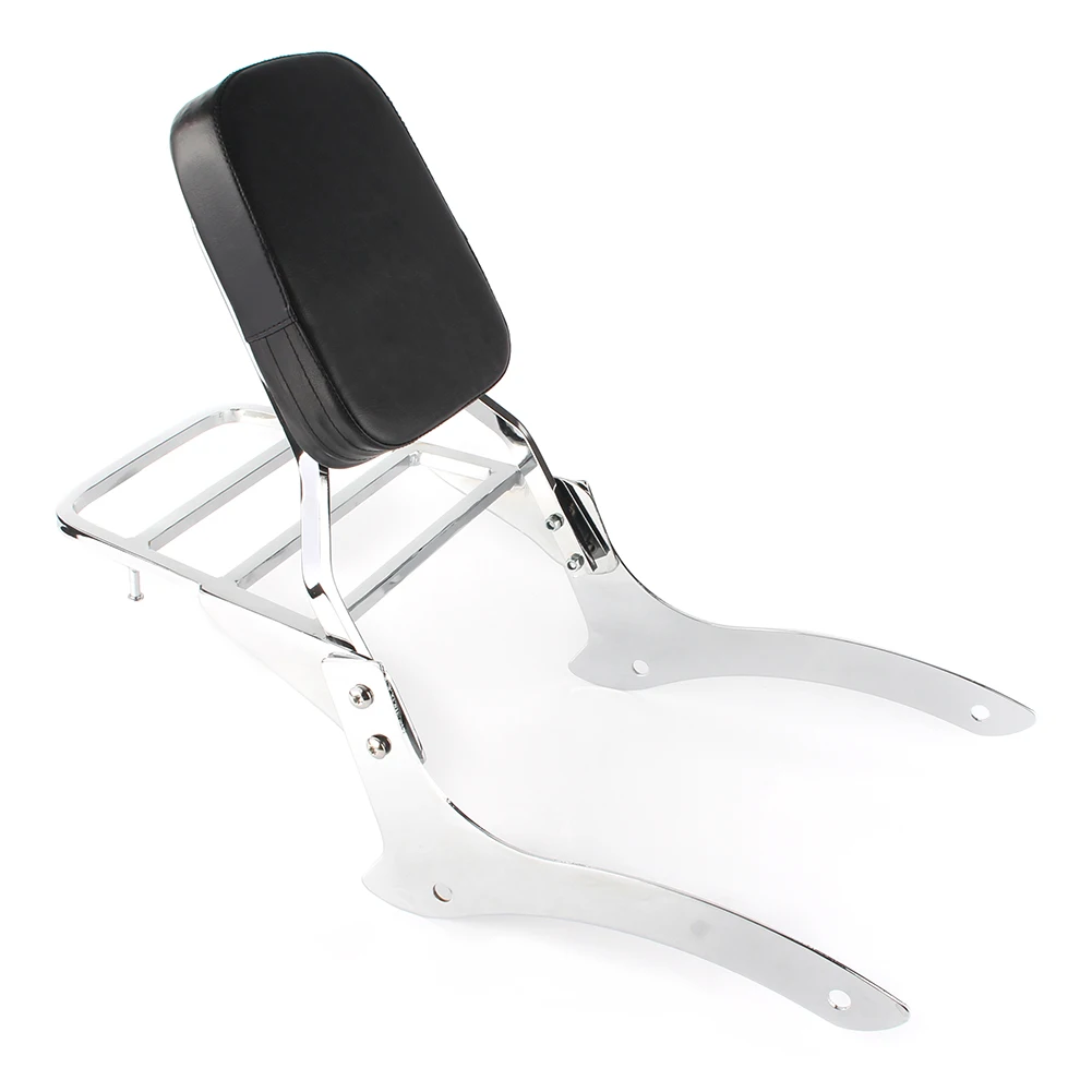 Хромированная спинка мотоцикла Sissy Bar с багажником для Yamaha Vstar XVS 1100 Classic и Dragstar