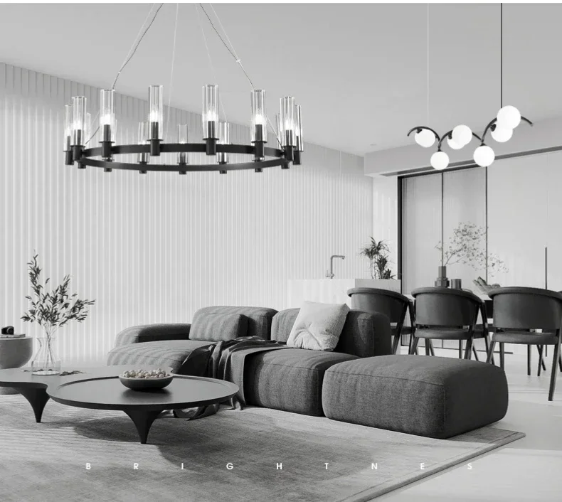 Современные подвесные светильники E27 роскошная хрустальная люстра для гостиной