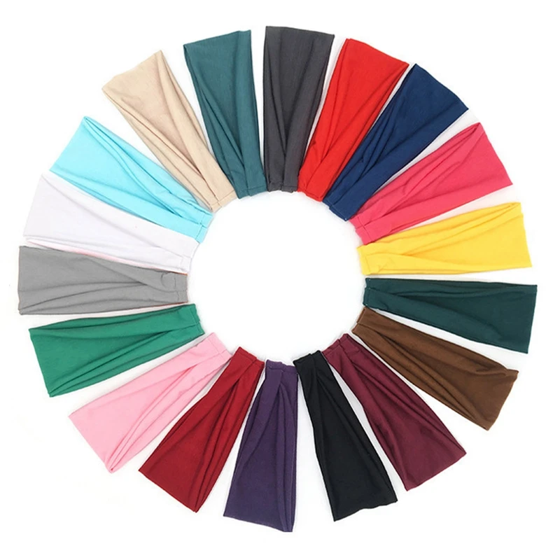 

Модная однотонная повязка на голову унисекс, эластичные повязки для волос для мужчин и женщин, эластичные повязки на голову для фитнеса на о...