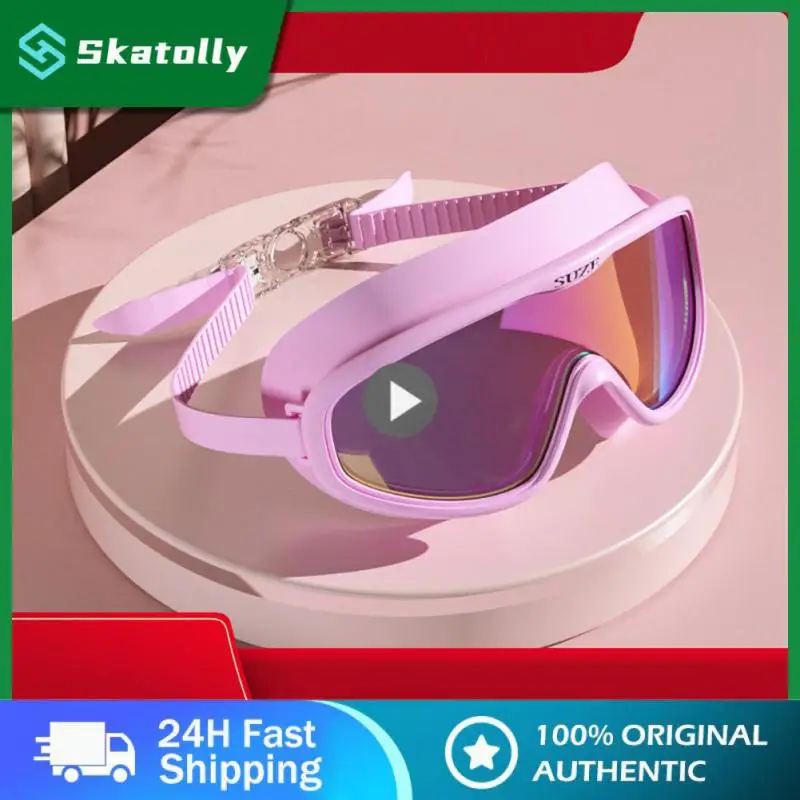 

Simple Swimming Goggles Anti-fog Headband Adjustment Ski Glasses High-definition Lens Effectively Waterproof Fashionable