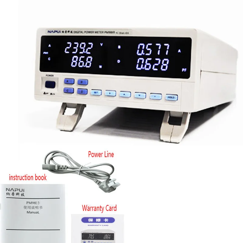 

80A Digital Power Meter Power Quality Date Analyser Test NAPUI PM9840X