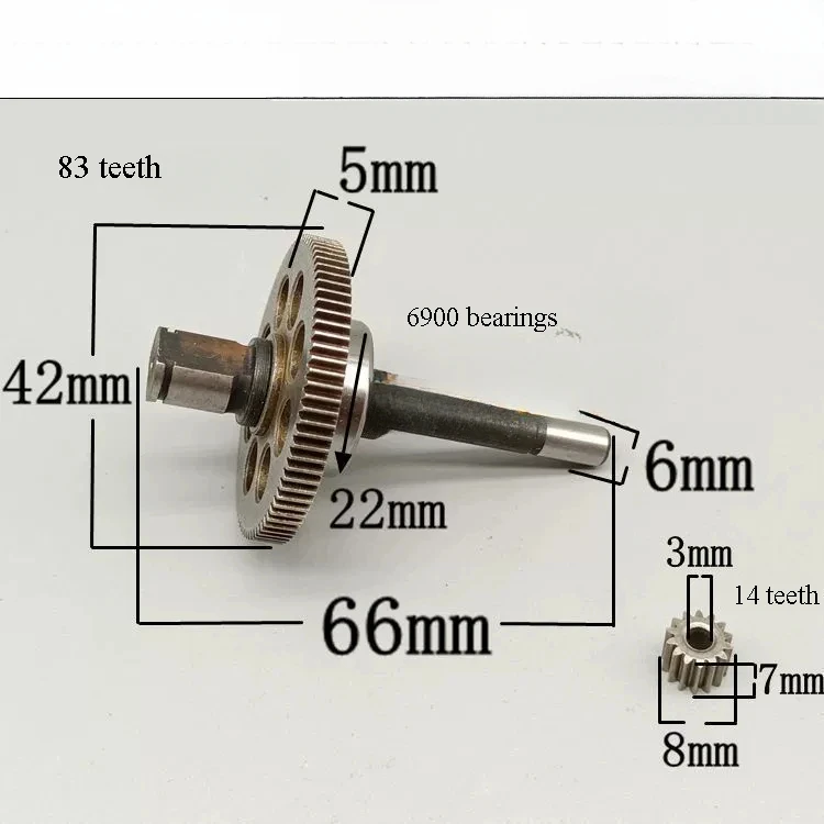

Пила Литий-ионная валка Шестерня Тип 550 14 Зубчатый Бесщеточный двигатель Шестерня Мини-редуктор с валом для цепи электроинструментов