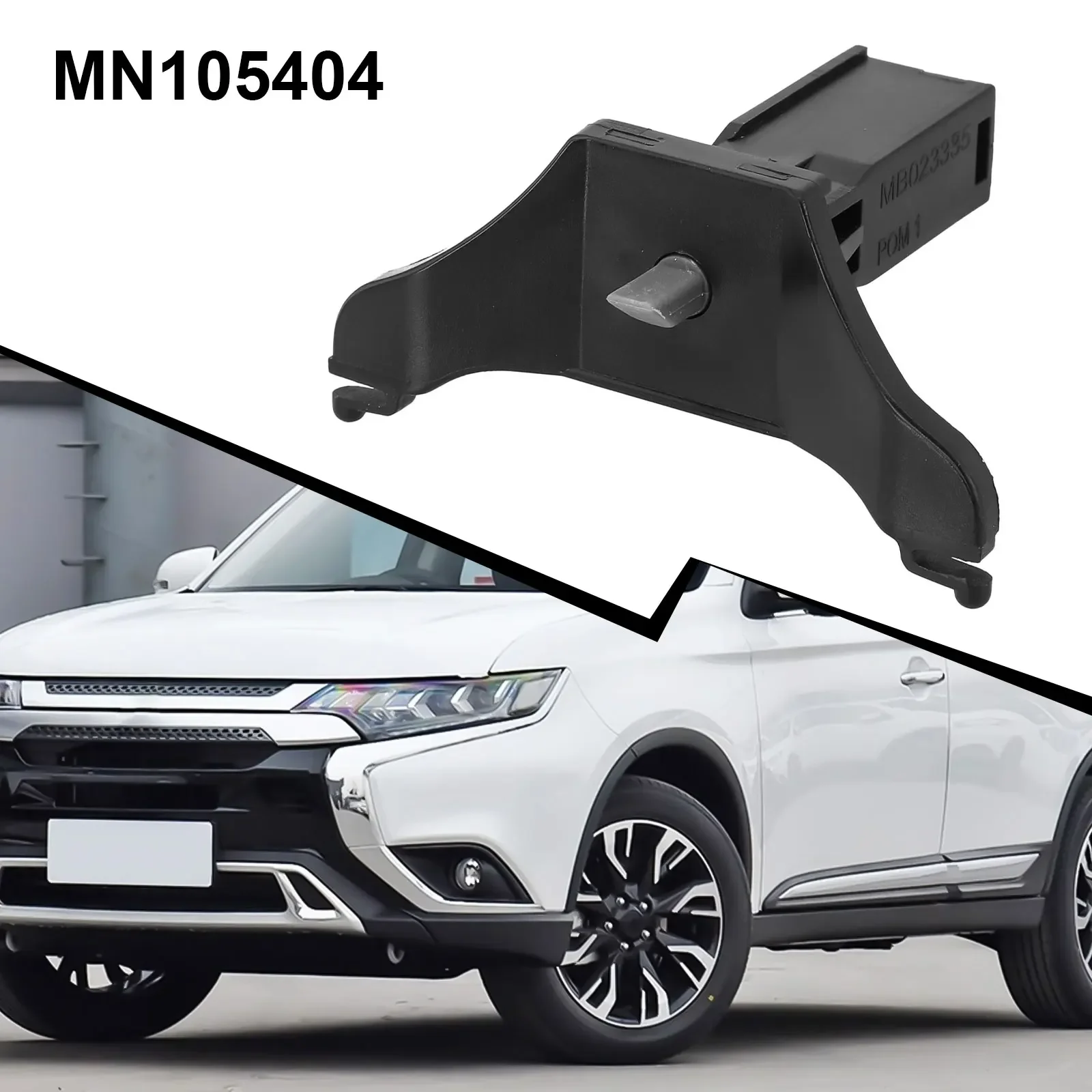 Фото Износостойкий крючок замка лючка бензобака для MITSUBISHI Lancer 08-17, Outlander 11-20, материал ABS, черный цвет №3