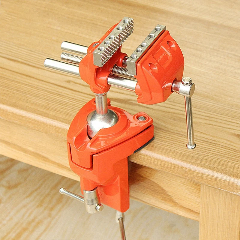 

Heavy Duty Aluminum Mini 360 Degree Rotating Clamp Vise Adjustable Jaw Width Vise Multifunctional Workbench Woodwork Clamp Vise