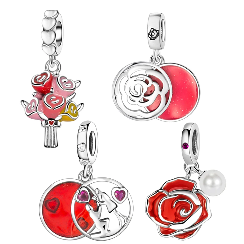 Розово-красный круглый кулон HANZHISHI из меди