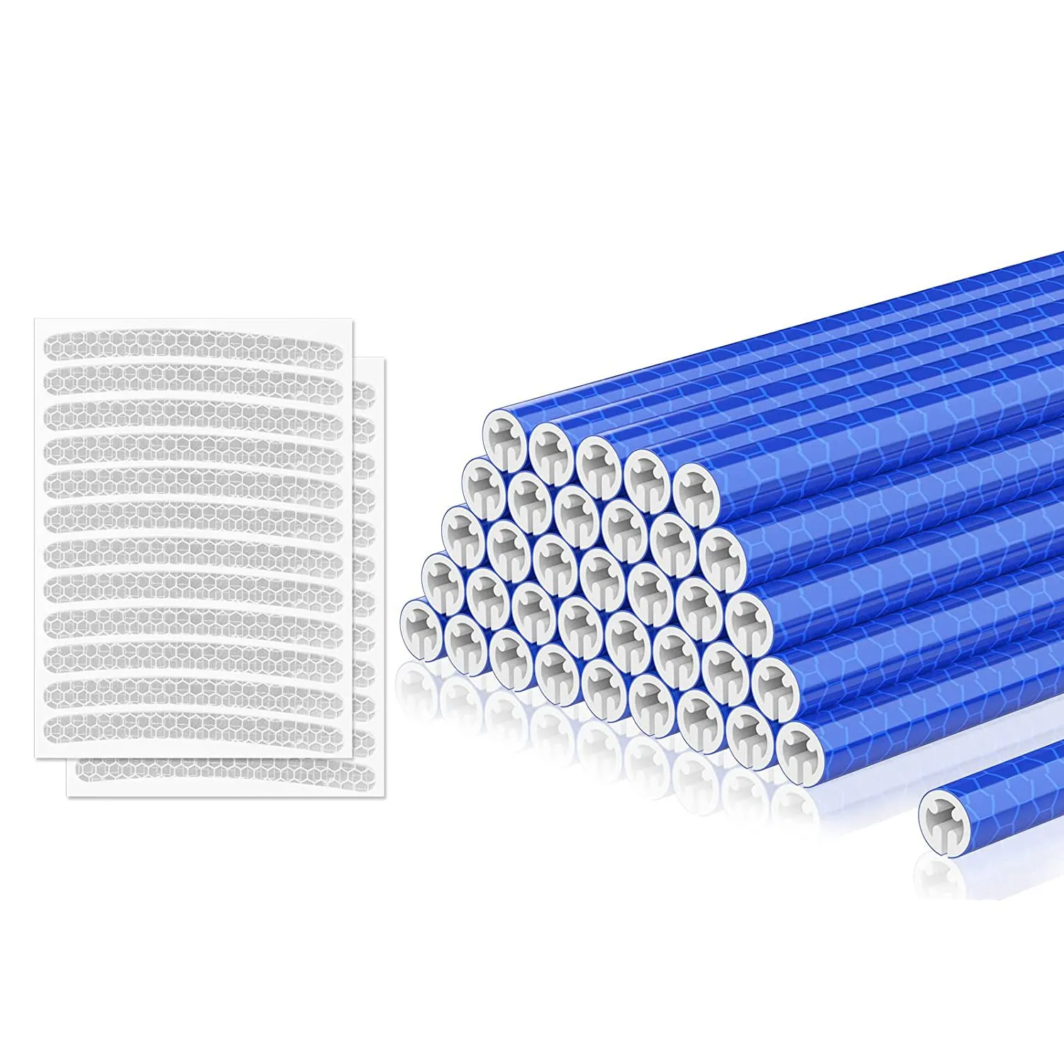 

Комплект велосипедных отражателей, водонепроницаемая трубка-зажим для спиц и аксессуары для велосипедов, синий цвет