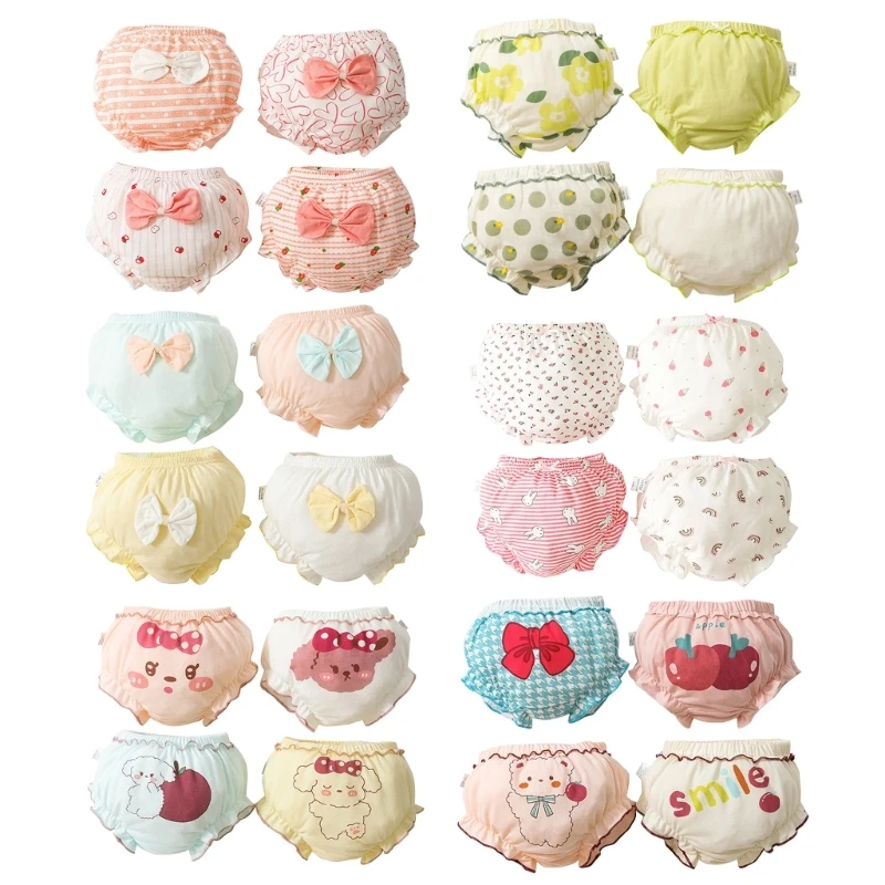 

4xUnderpants Infant Diaper Pants Casual Shorts Cartoon Kid Bread PP Under Pants