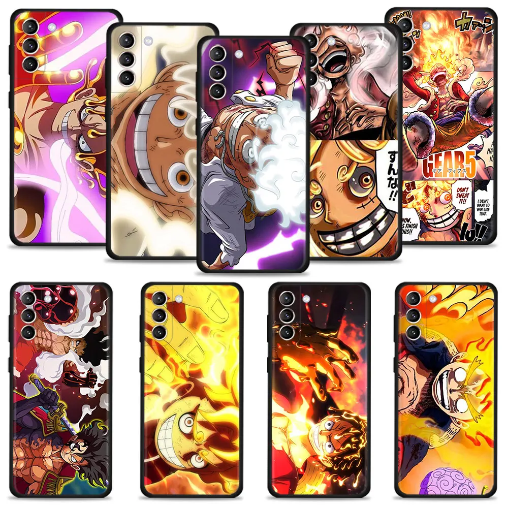 for Samsung Galaxy S22 S21 S20 Ultra FE S10 S9 S8 Plus 5G S10e Note 20
10 Case Carcasa Funda One Piece Sun God Luffy Gear 5