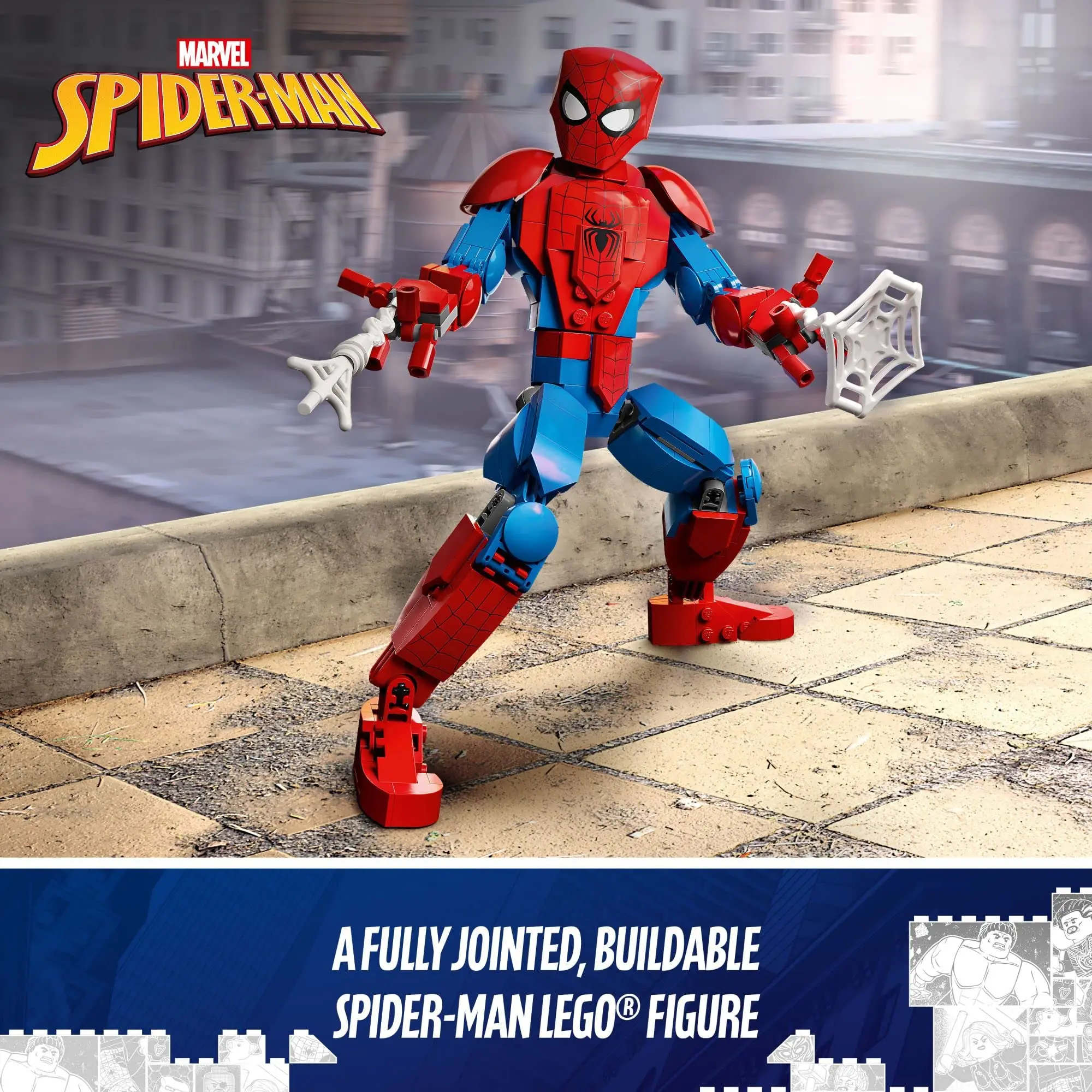Фигурка LEGO &amp Marvel Человек-паук 76226 супергерои строящая искусство для детей