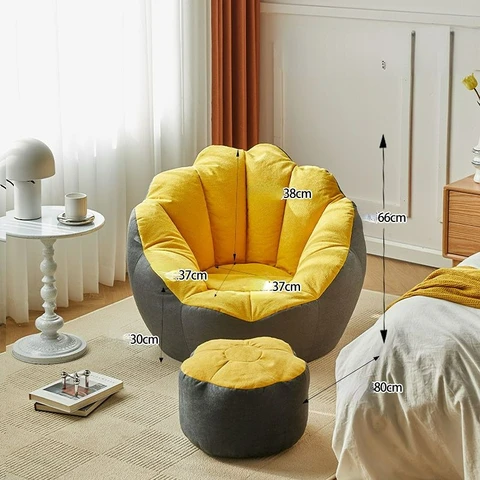 Кресло-мешок для отдыха, современная простая мебель для гостиной, удобный расслабляющий диван для балкона, диван-кровать, пуф, татами