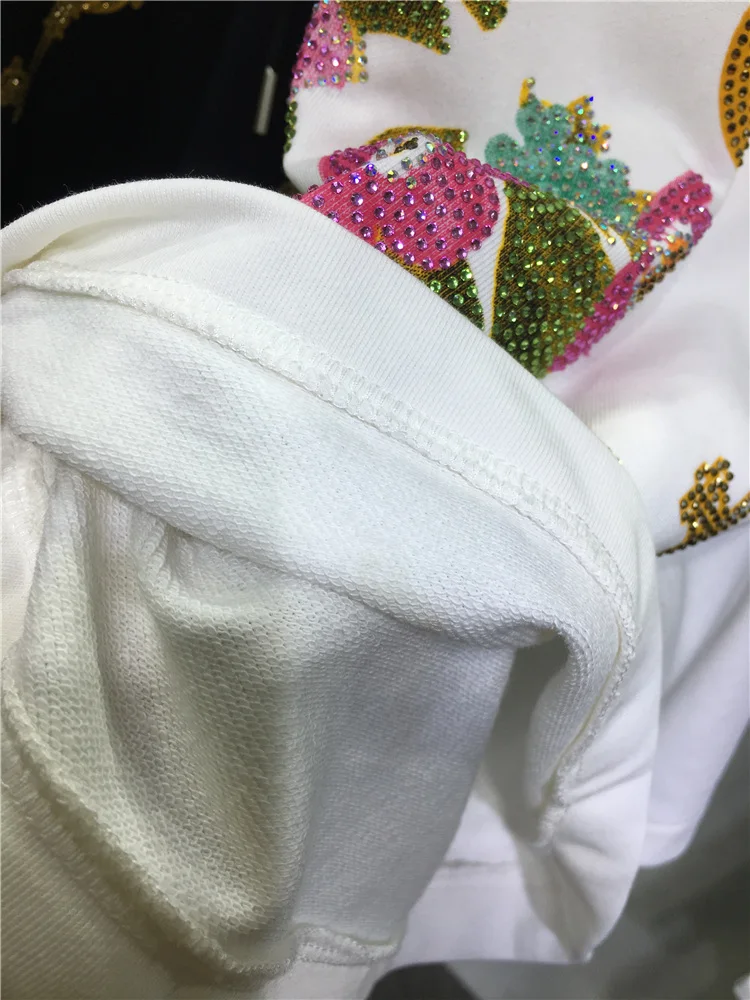 Luxury Flowers Hot Drilling Women Shorts 2023 New Summer All-match Elastic High Waist Wide Leg Pants Large Size Casual Shorts