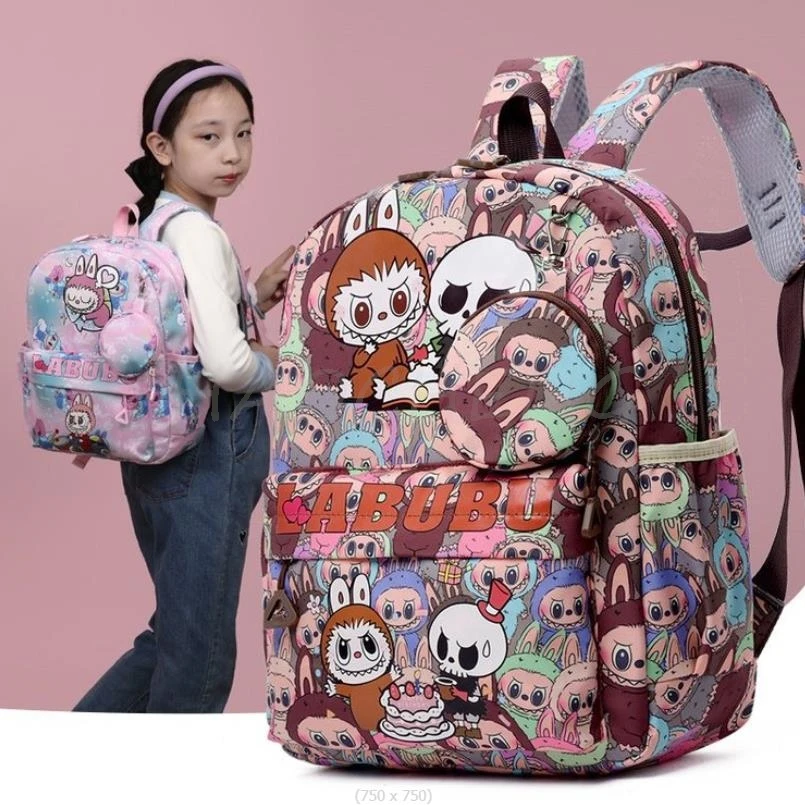 Милая дорожная сумка с принтом Labubu для детского сада водонепроницаемая 3D