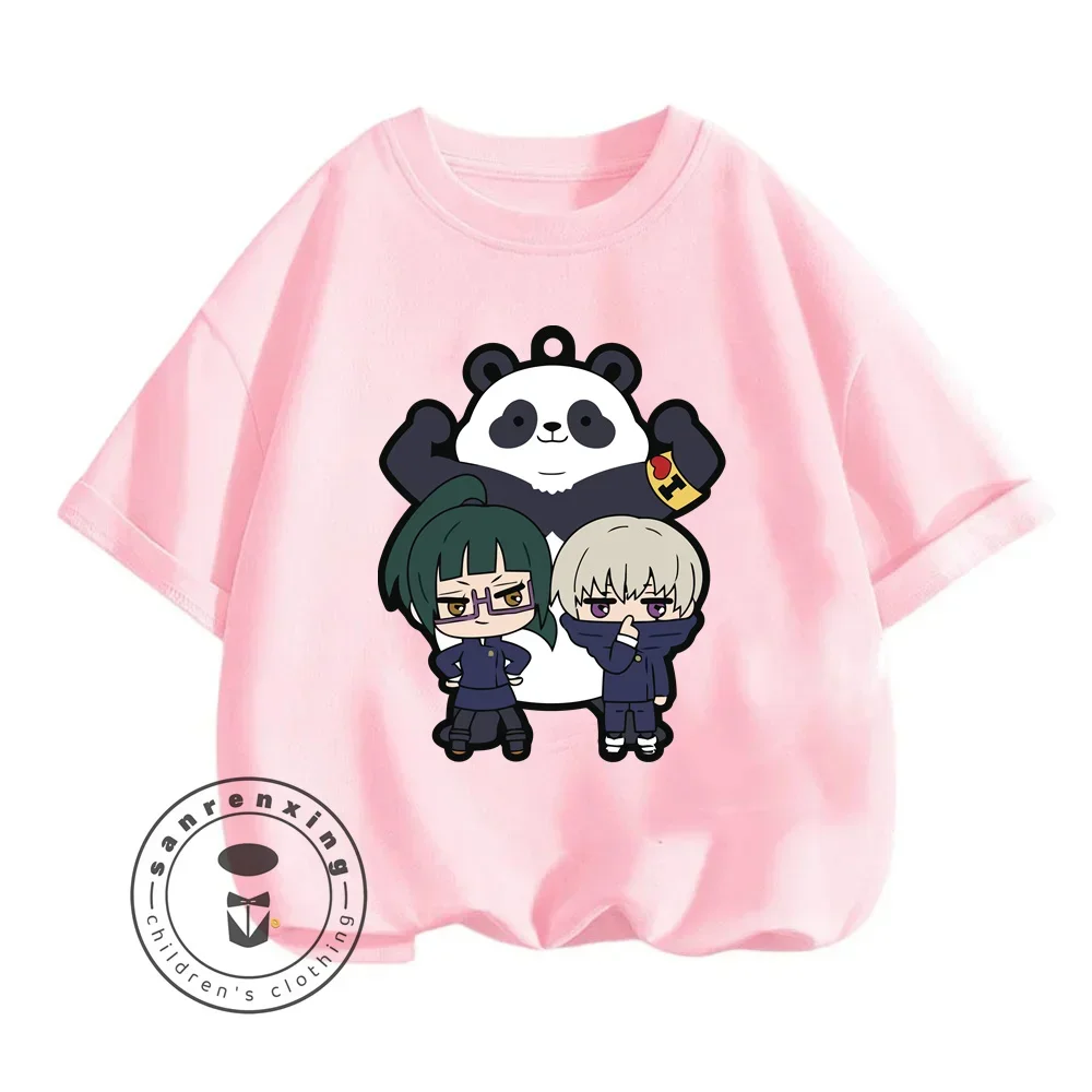 Модная Эластичная Детская Футболка 2024 С Милым Принтом Yuutsu Kaiyen Хлопковый Летний