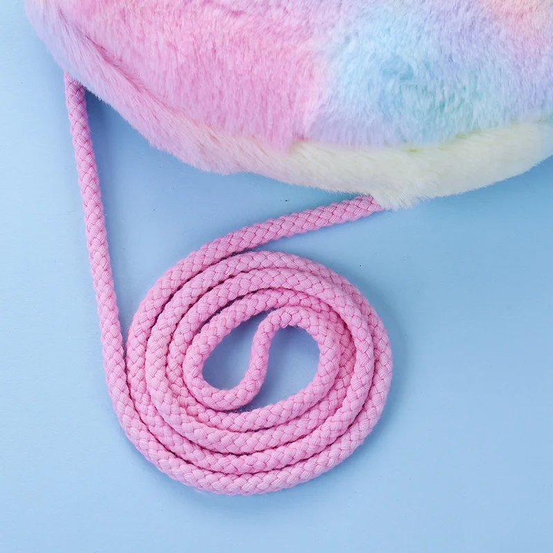 Flannel Cute Unicorn Animals Messenger Bag Children Girls Shoulder Bags for Girl Exquisite Gifts for Friends Crossbody Bag Kids