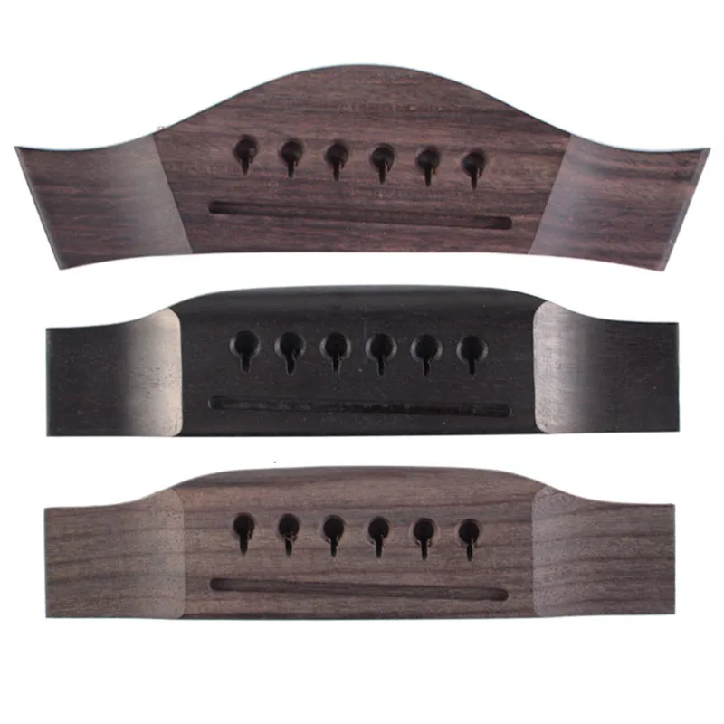 

Acoustic Guitar Bridge for 6 String Martin Style Ebony Rose Wood Wenge Many Material Styles Guitarra Music Accessories