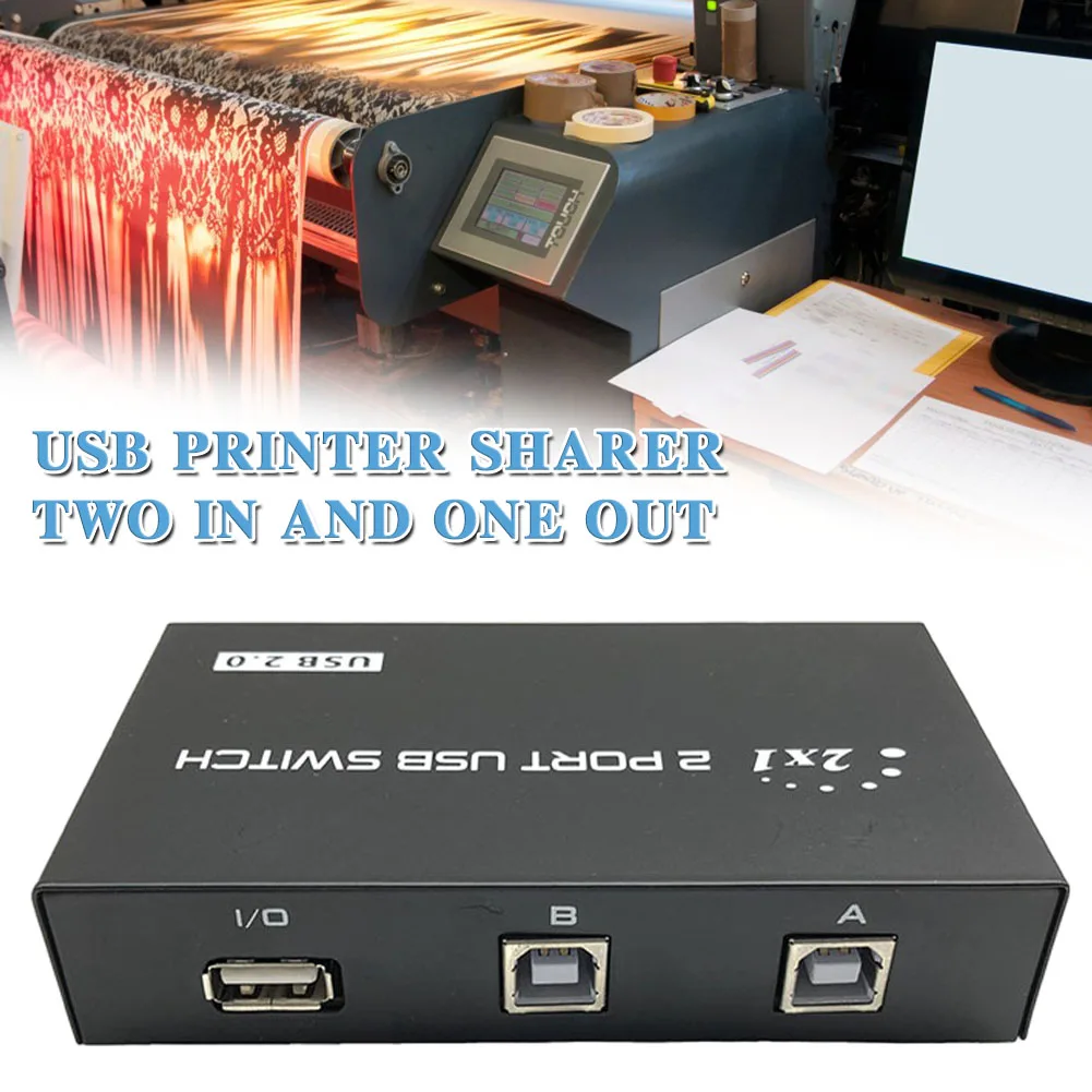 

2 в 1, USB-разветвитель для принтера, 2 порта USB