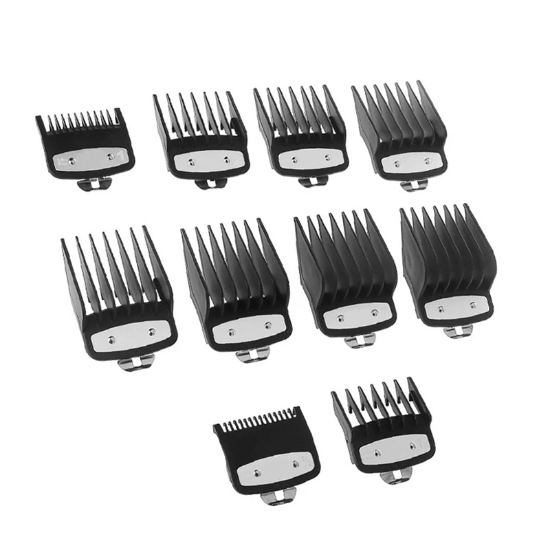 

Clipper Guard Set Attachment Combs Portable Durable Metal Replacement Hair Style Tools 3/6/10/13/16/19/22/25/1.5/4.5Mm