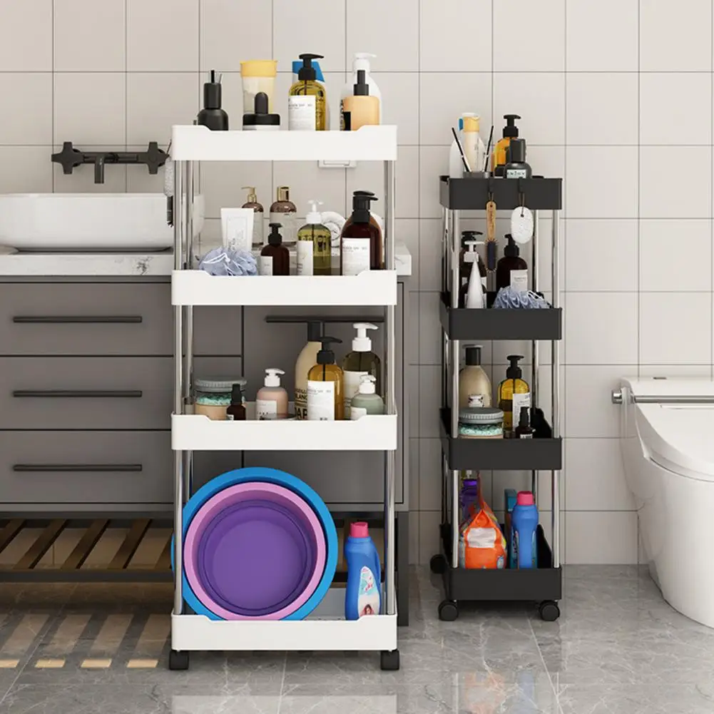 

Convenient Household Shelf Easy Assembly Storage Shelf Save Space Kitchen Standing Storage Shelf Organize