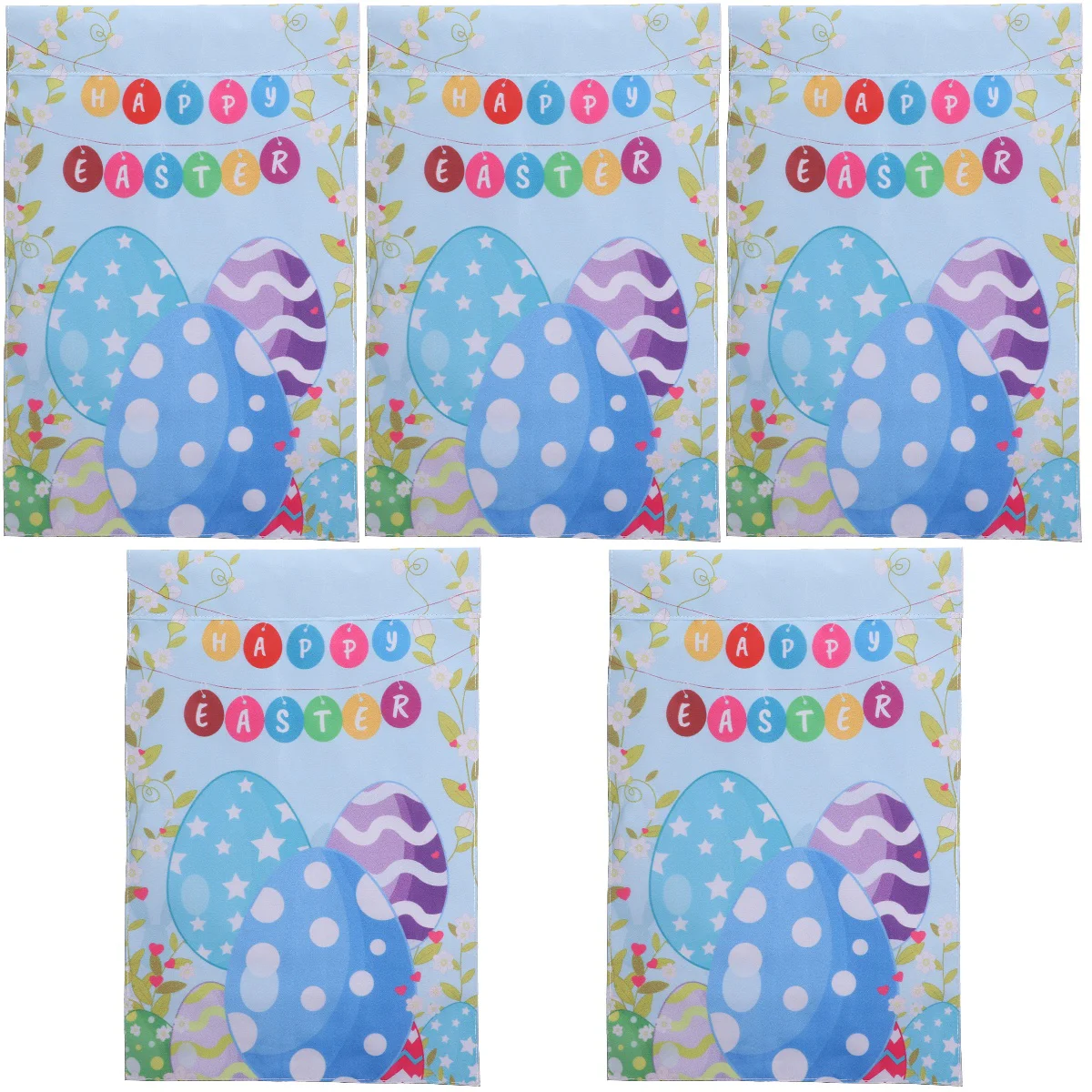 

5x Decorative Easter Garden Hanging Flag Yard Flag Easter Farmhouse Decoration Garden Flag Happy Easter Garden Flag