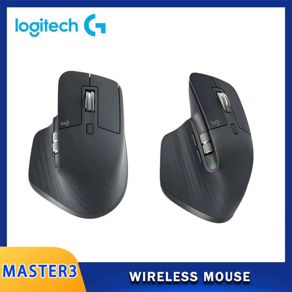 

Logitech MX Master 3S Wireless Mouse 8000 DPI Auto-Shift Scroll Wheel Wireless Bluetooth Mouse Office Mice