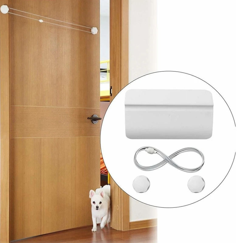 

1 PCS Pet Cat Auxiliary Door Two-Way Free Access Cat Door Pets Auxiliary Automatic Door Open