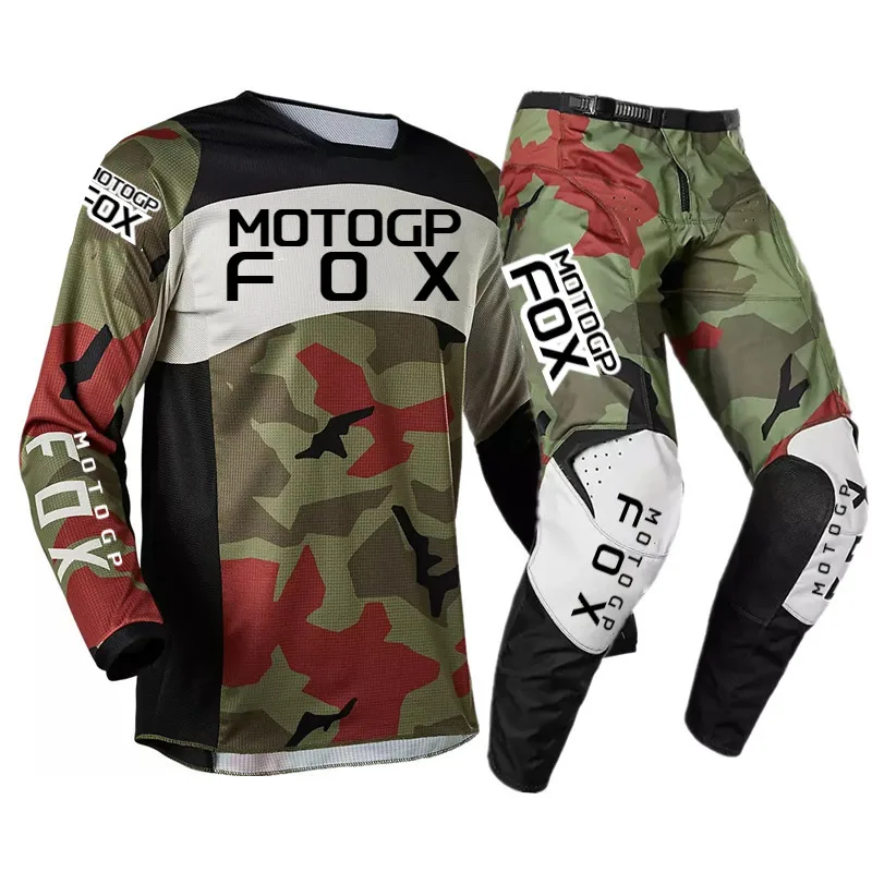 

2023 MX Combo motogpfox Heritage Venin 180 зеленые камуфляжные трикотажные брюки BMX внедорожник костюм для мотокросса серые камуфляжные комплекты для женщин и мужчин
