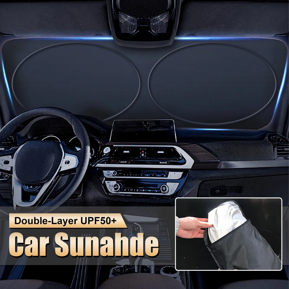 

Universal Car Sunshade Front Windshield Cover Sunscreen Protector UV Protection Heat Insulated Ice Crystal Shade Car Accessories