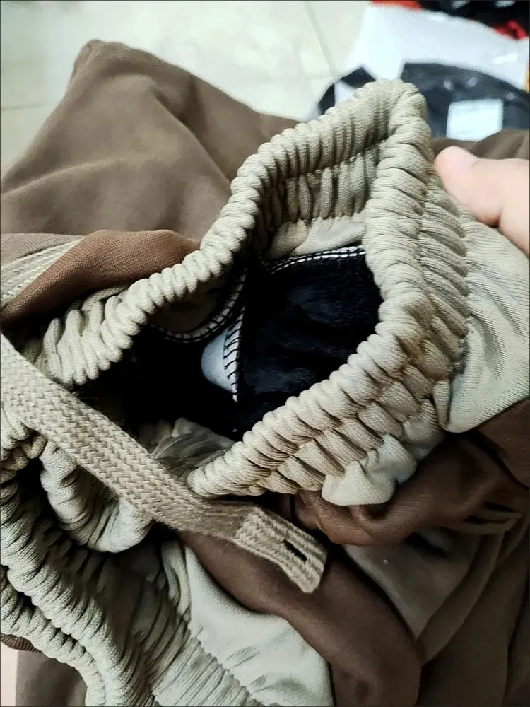 Брюки-шаровары женские зимние мешковатые с флисовой подкладкой и высокой талией