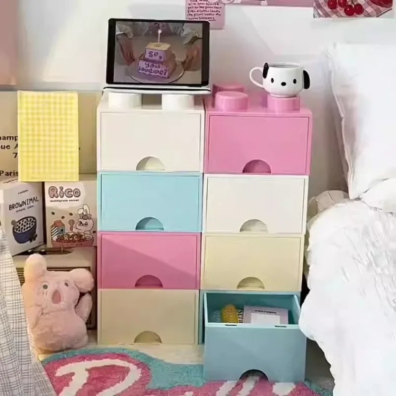 Новый креативный ящик для хранения строительные блоки пластиковая коробка