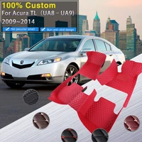 car mats for acura tl ua8 ua9 mk4 20092014 waterproof pad full set durable rug carpet luxury leather floor mat car accessories