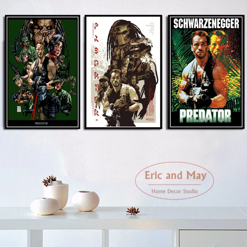 

Arnold Schwarzenegger The Predator Monster Posters And Prints Canvas Painting Pictures On The Wall Movie Decoration Home Decor