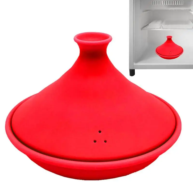 

Oven Pot With Tagine Cooking Pot Cast Cone-shaped For Silicone Closed Moroccan Stovetop Lid For Microwave Tagine Tajine Pot