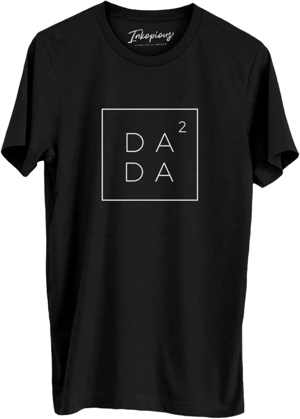 Футболка Inkopious Dada2 Squared — подарок для нового папы из 2 человек маленький серый