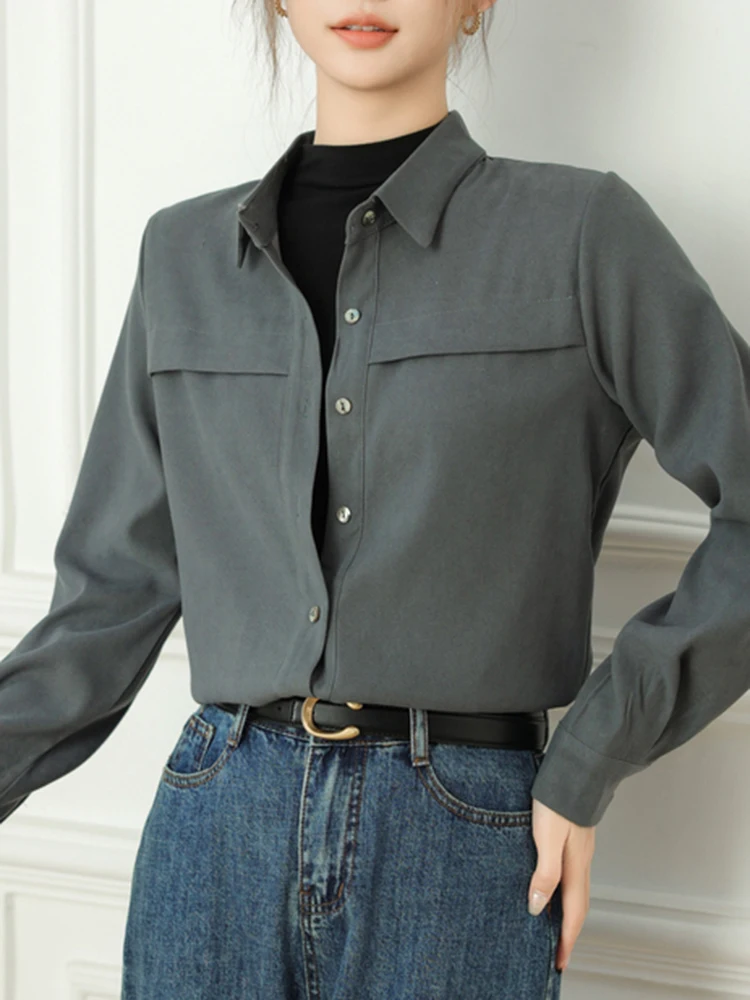 Рисунок 3 - Винтажная женская рубашка QOERLIN с длинным рукавом