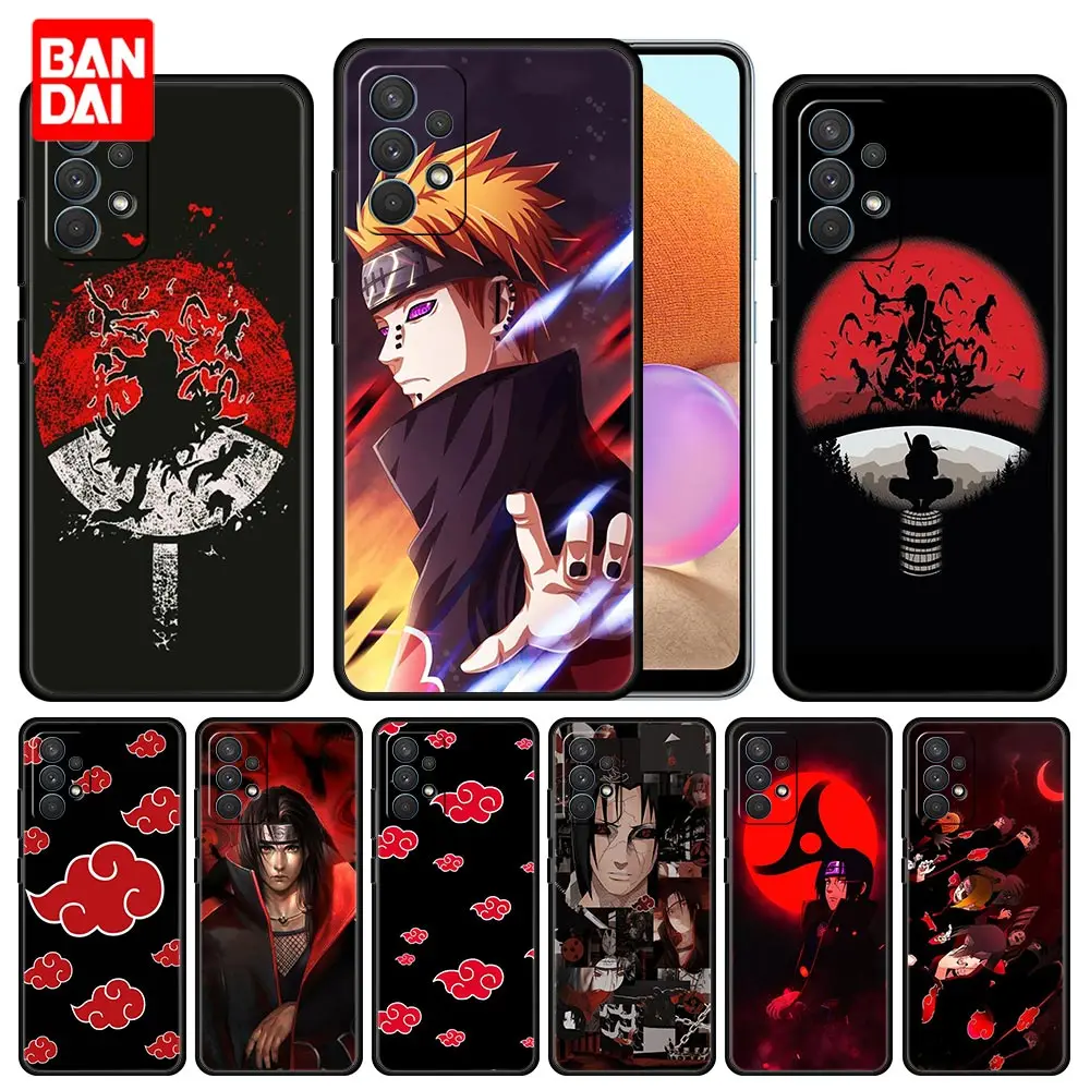 

Cover Case for Samsung Galaxy A51 A52 A03 A13 A31 A32 A50 A70 A71 Note 20 Ultra 5G Full Japan Akatsuki Kakashi Logo Naruto