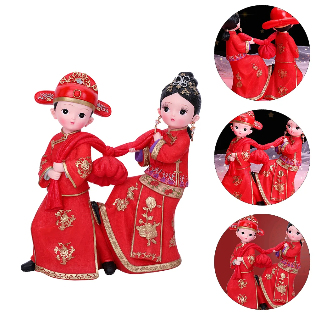 

Couple Wedding Figurine Figurines Bride Groom Lovers Statue Home Ornament Decor Husband Wife Tabletop Statues Mr. Forever Gifts