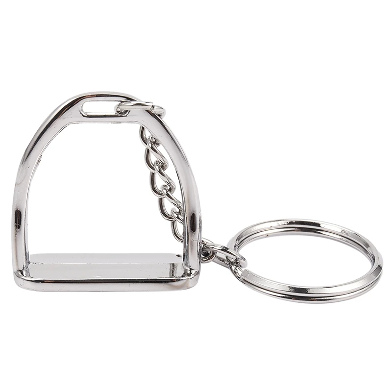 

Top!-1Pcs Simple Elegant Design Western Stirrup Keychain Key Ring Hanger Tool For Men Women Bag Decoration Equestrian Equine Hor