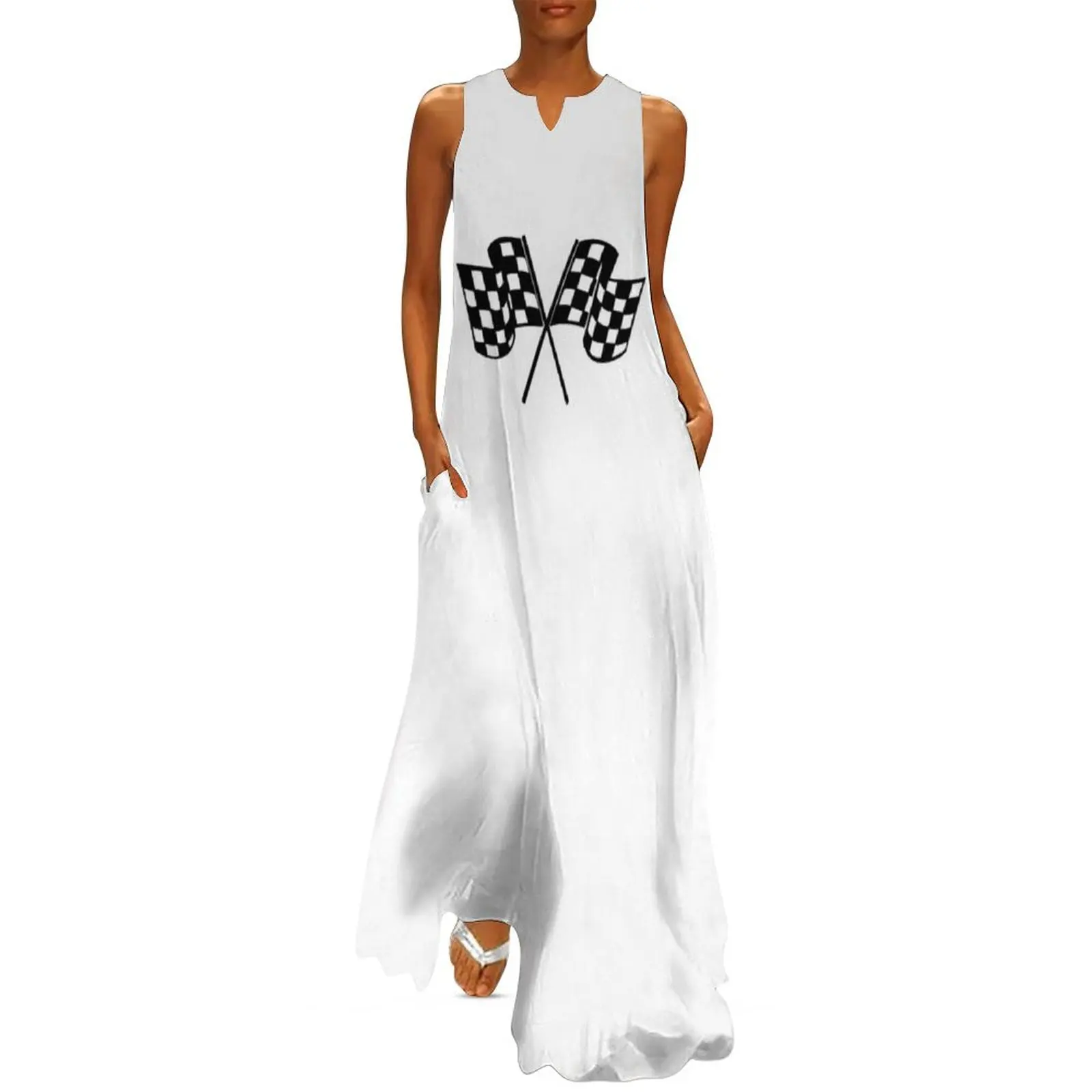 Клетчатые флаги - крутой шлем мотоциклетный или автомобильный бампер гоночное