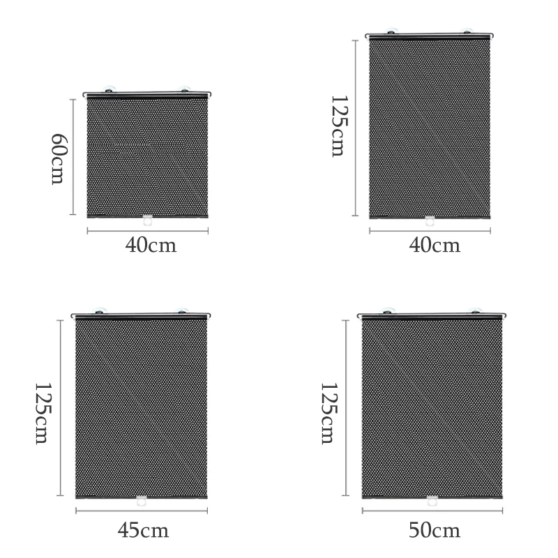 Universal Roller Blinds Suction Cup Sunshade Blackout Curtain Car Bedroom Kitchen Office Window Sun-shading Curtains Nail-free | Дом и сад