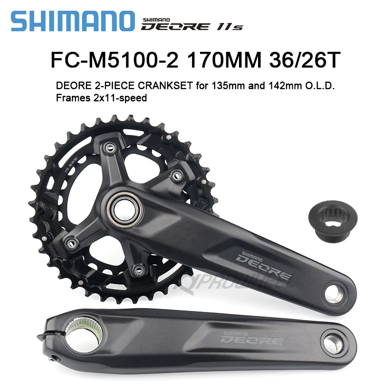 Shimano Deore M5100 кривошипная система 1x10s 11 s 2x10s скоростей горный велосипед