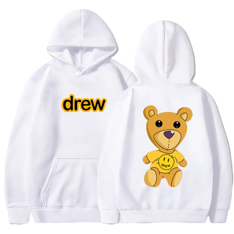 

Streetwear Hip Hop Winter Fleece Hoody Harajuku Drew Printing Justin Bieber Men Women Sweatshirts Brand Clothing Hoodies