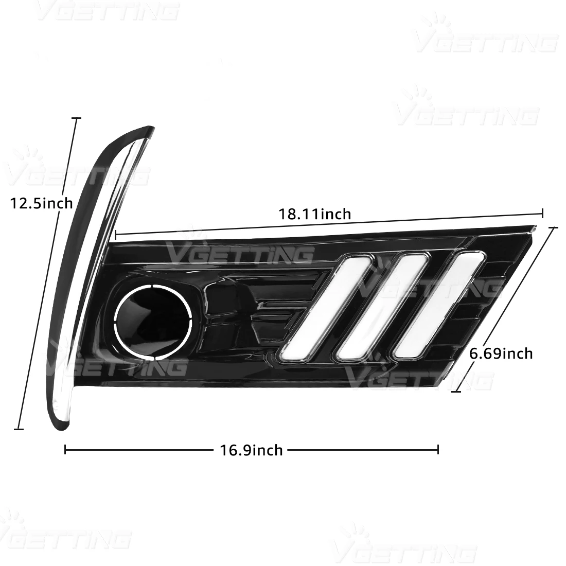 Передний бампер автомобиля дневные ходовые огни для Toyota Corolla 2017 2018 белый DRL желтый