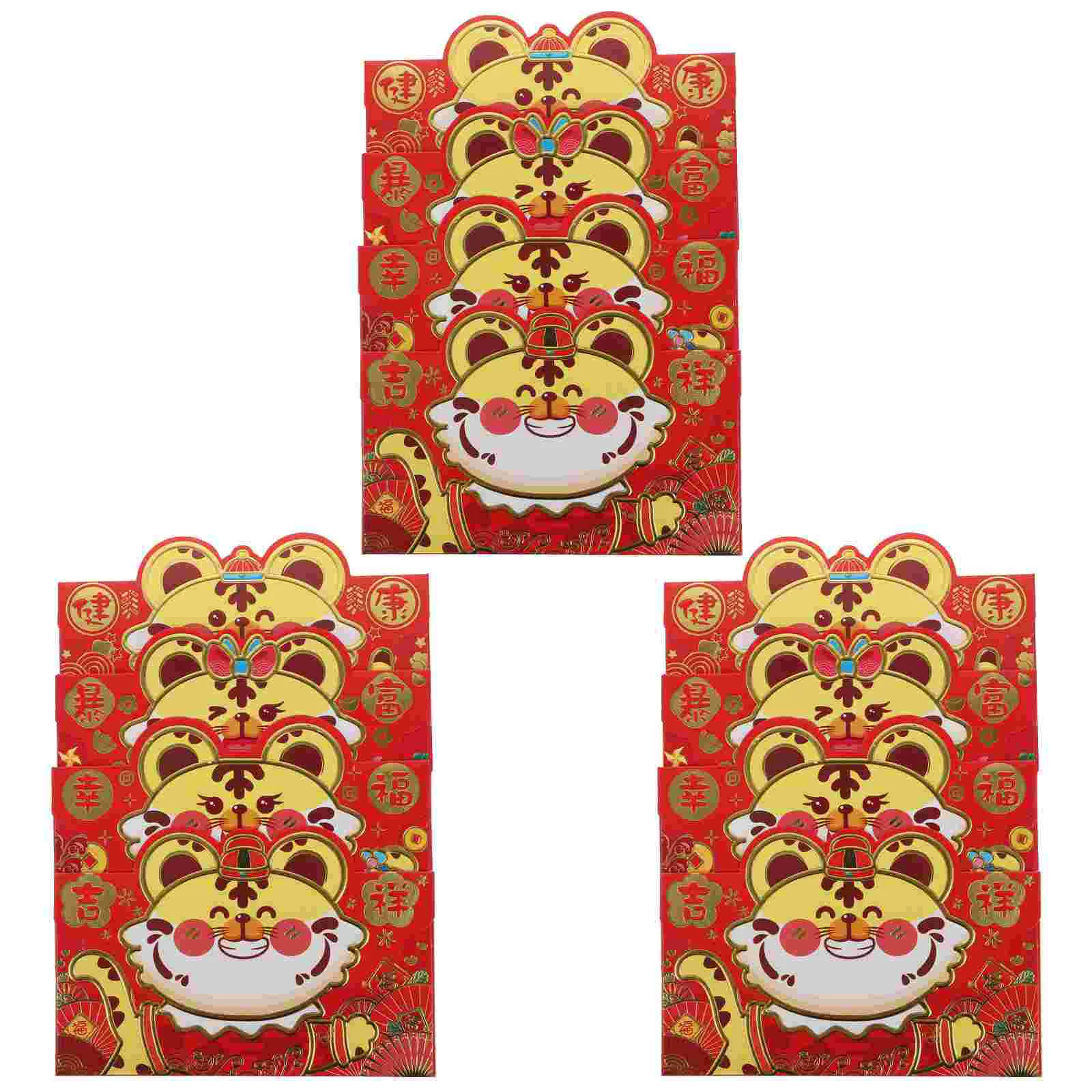 

Red Envelopes New Year Chinese Envelope Cartoon Packets Greetingmailing Hong Bao Lucky Money